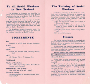 Auckland Association of Social Workers, Broadsheet Two.